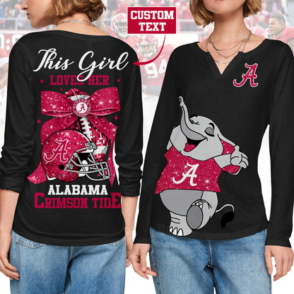 ACT V-neck Long Sleeve Shirt TMN