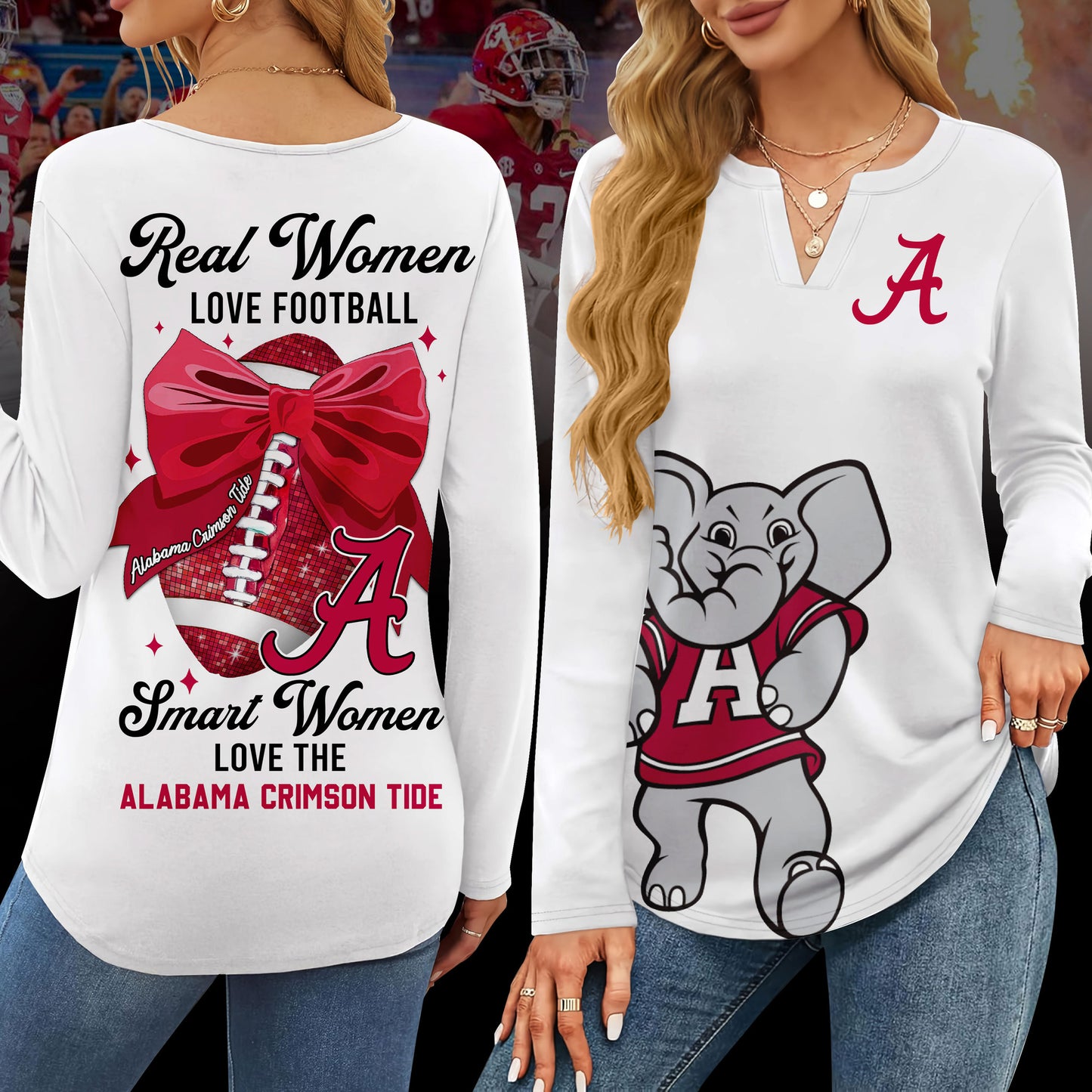 ACT V-neck Long Sleeve Shirt TMN