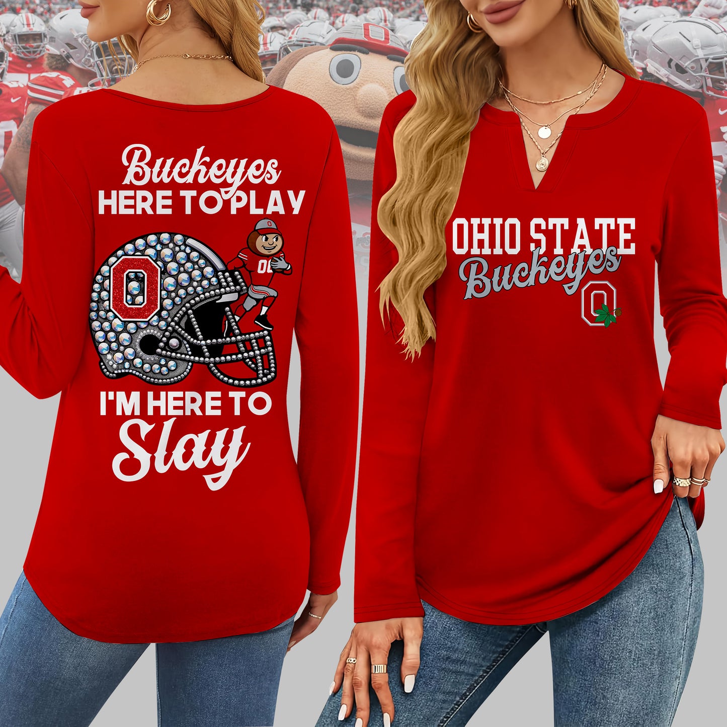 OSB V-neck Long Sleeve Shirt THT