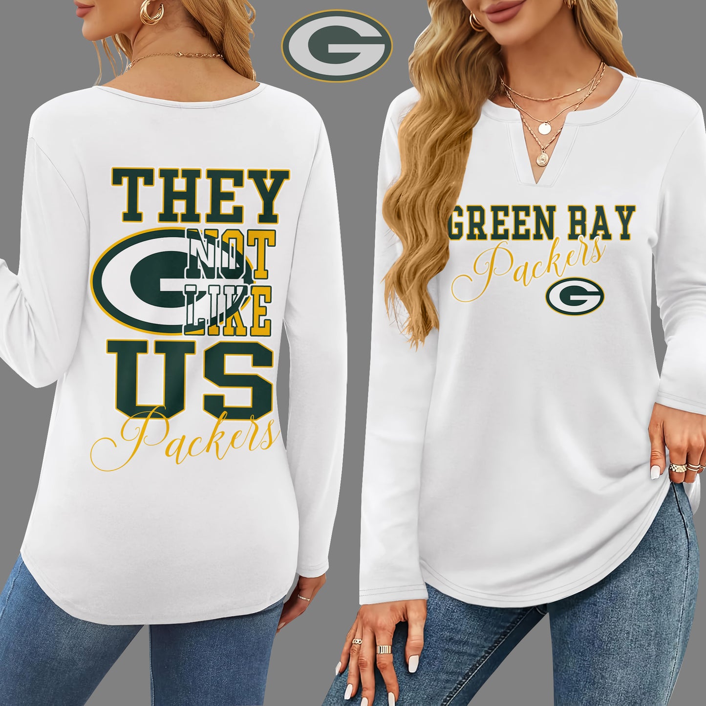 GBP V-neck Long Sleeve Shirt THT