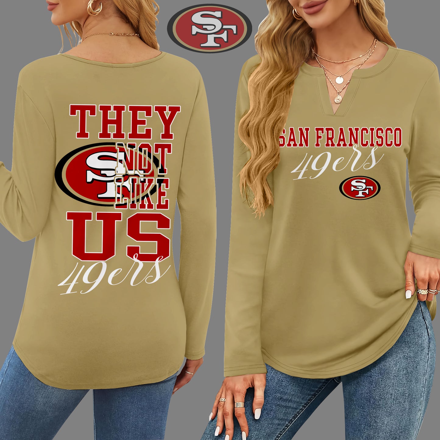 SF49 V-neck Long Sleeve Shirt THT