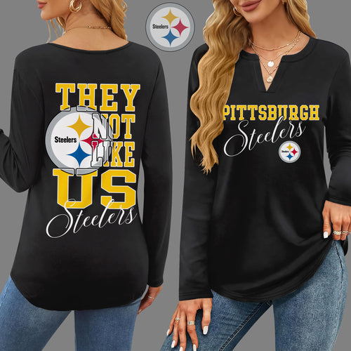 PBS V-neck Long Sleeve Shirt THT