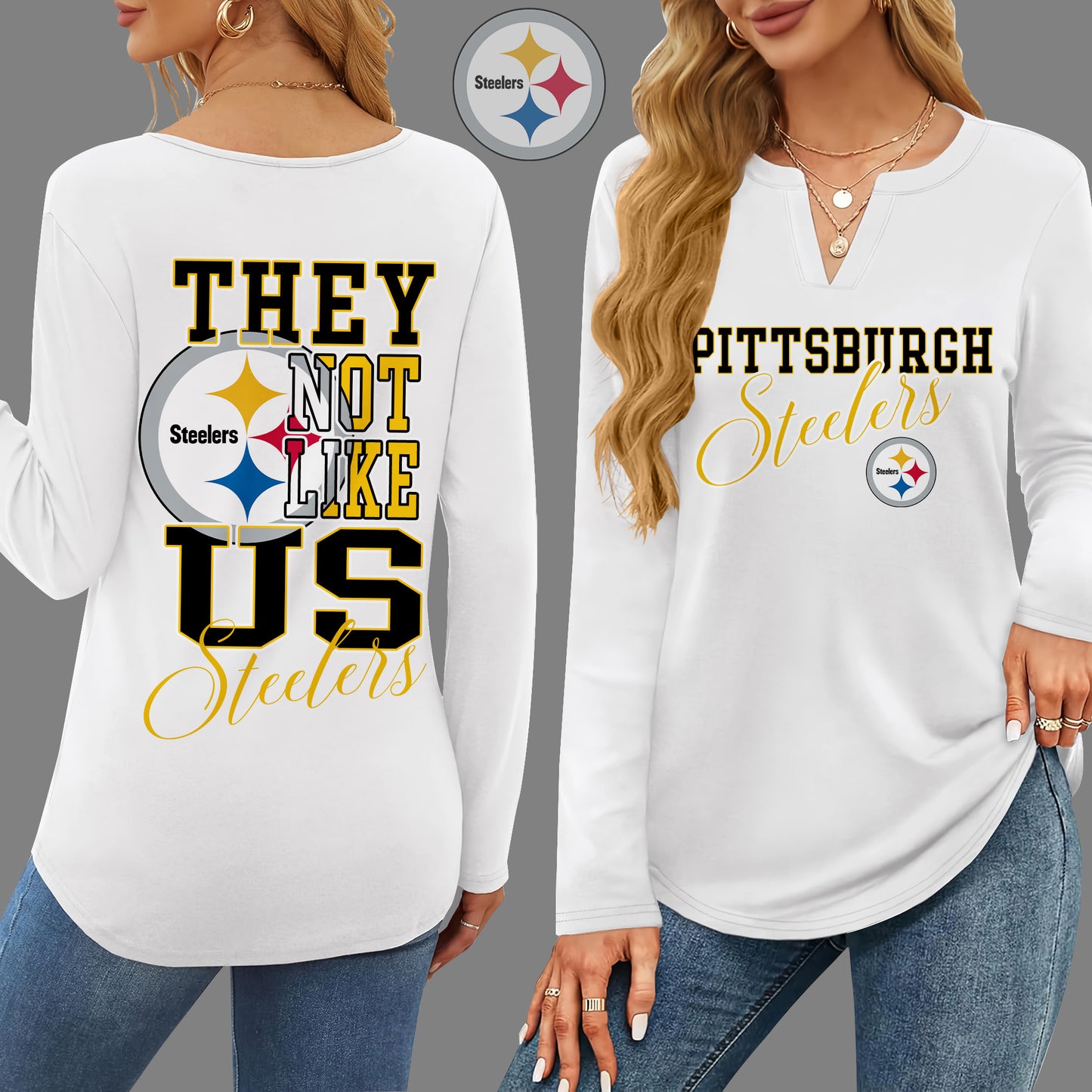 PBS V-neck Long Sleeve Shirt THT