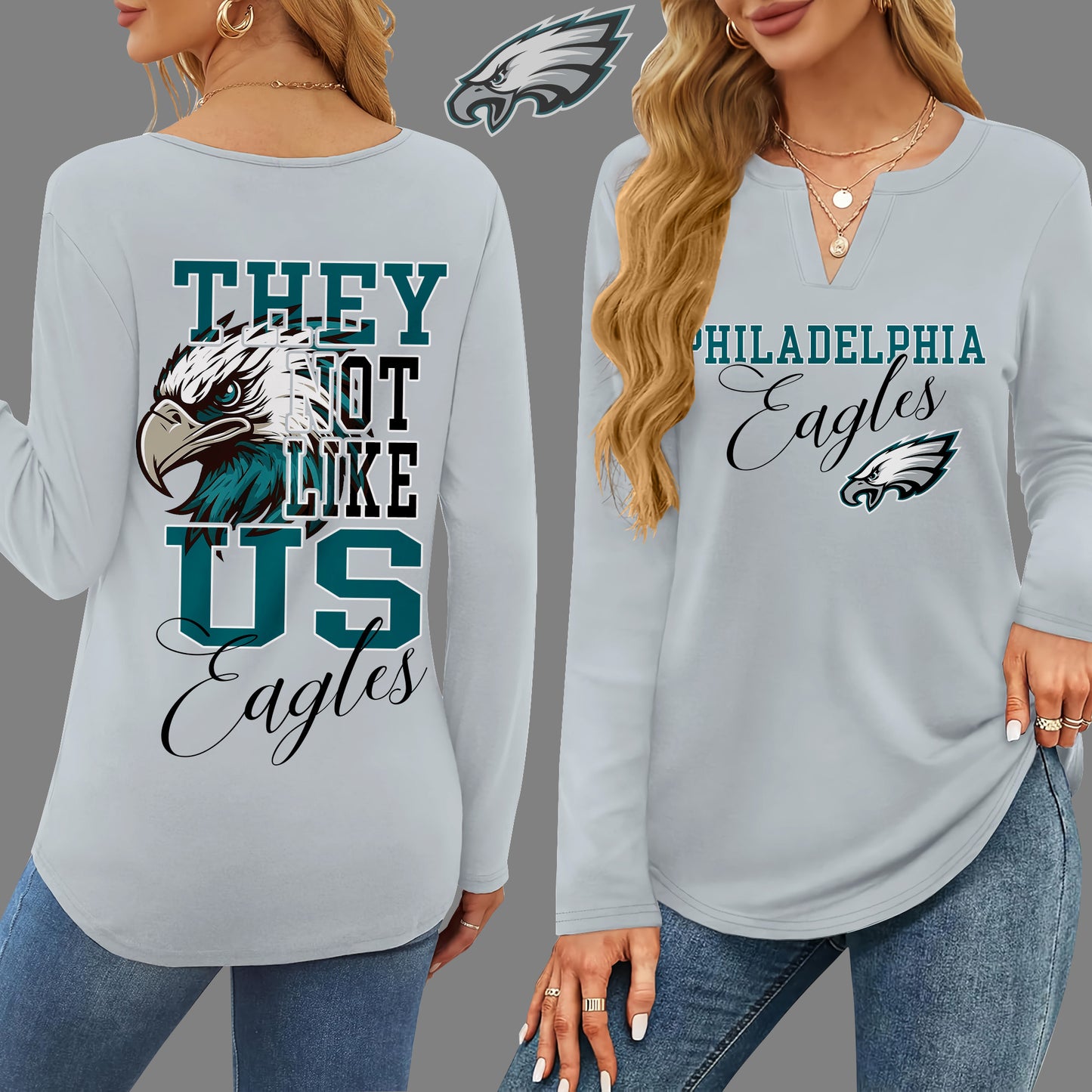 PLDE V-neck Long Sleeve Shirt THT