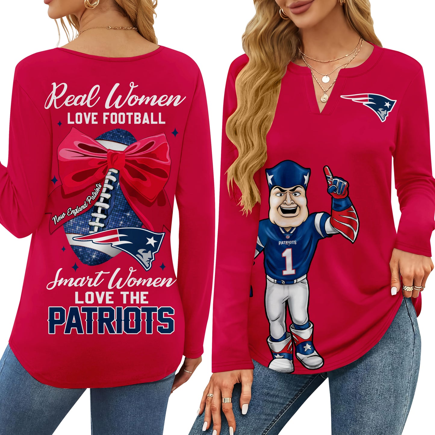 NEP V-neck Long Sleeve Shirt TMN