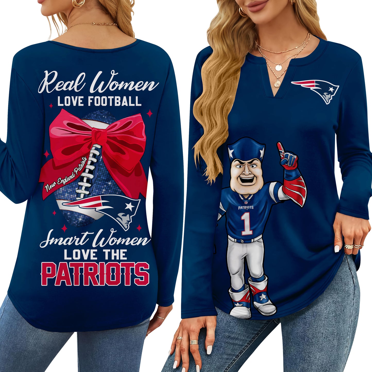 NEP V-neck Long Sleeve Shirt TMN