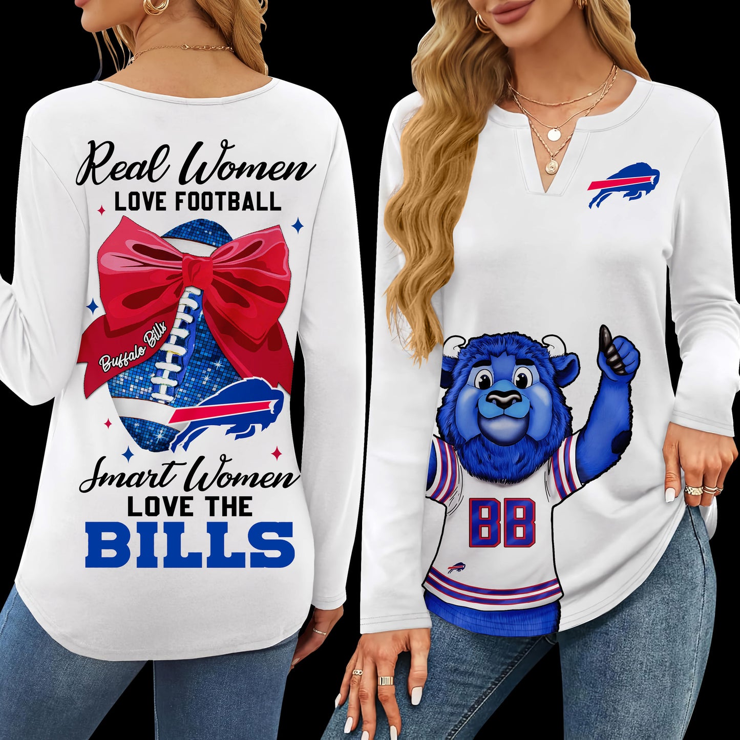 BFB V-neck Long Sleeve Shirt TMN