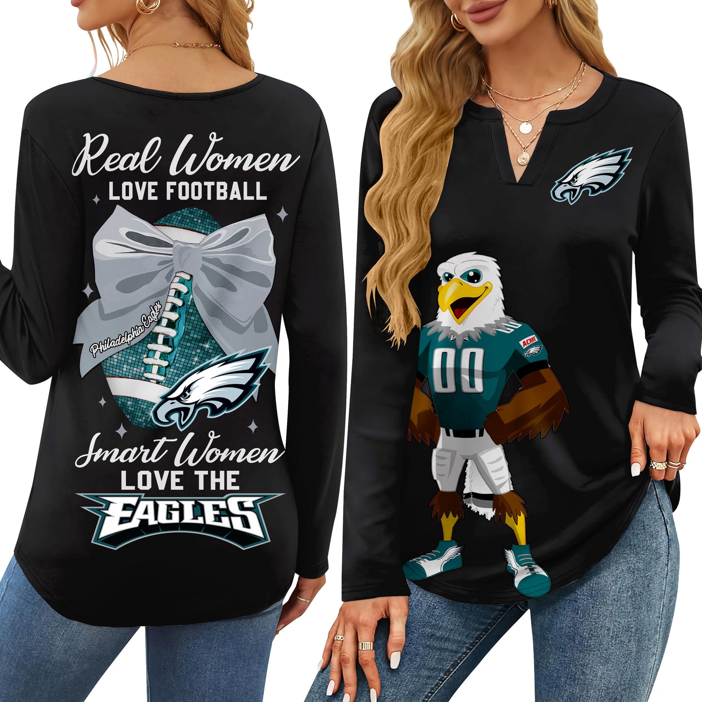 PLDE V-neck Long Sleeve Shirt TMN