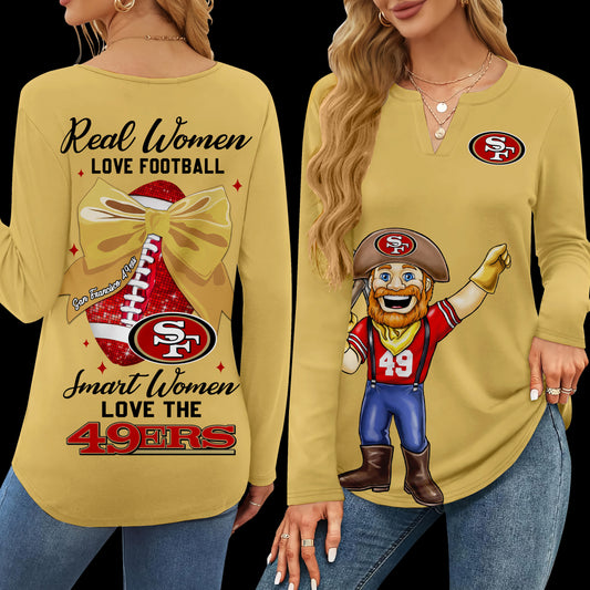 SF49 V-neck Long Sleeve Shirt TMN