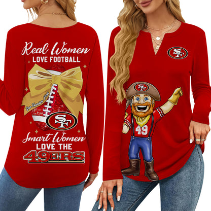 SF49 V-neck Long Sleeve Shirt TMN