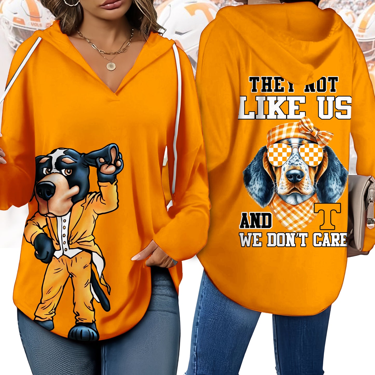 TVF V-neck Hooded Sweatshirt NTY