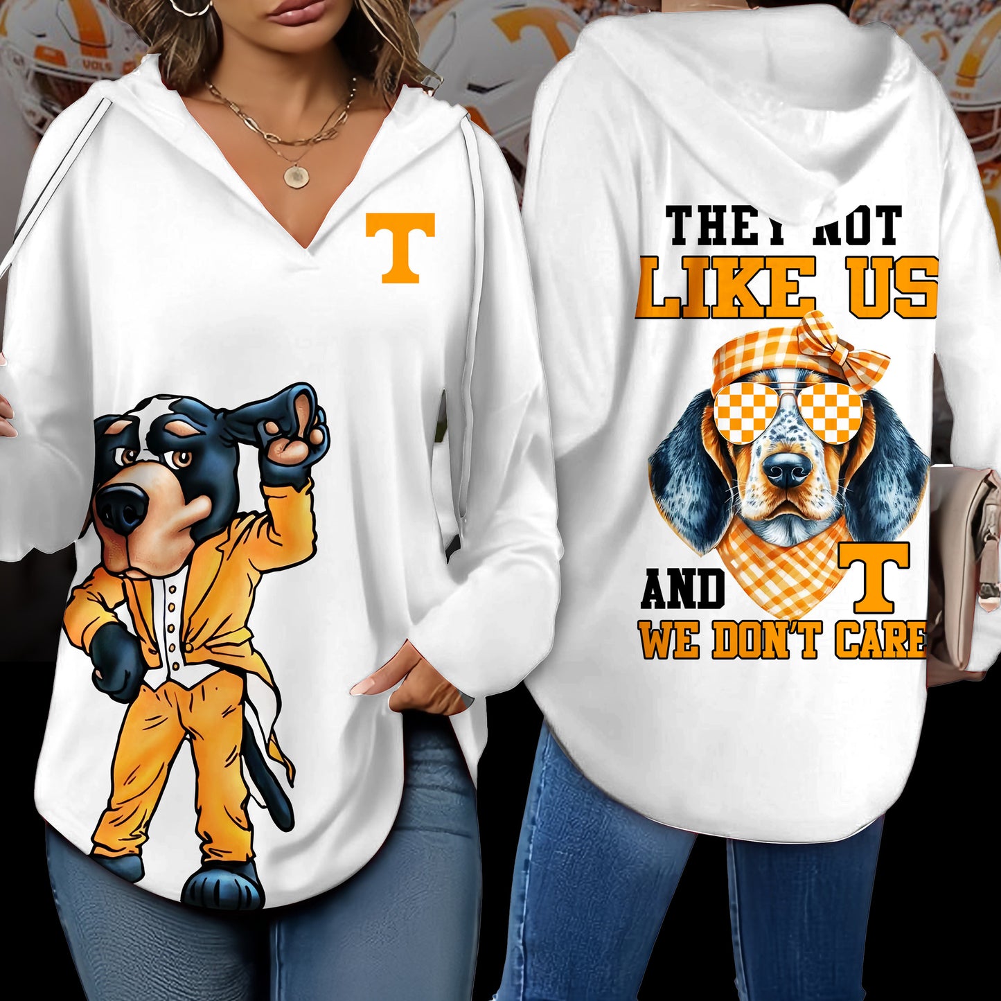 TVF V-neck Hooded Sweatshirt NTY