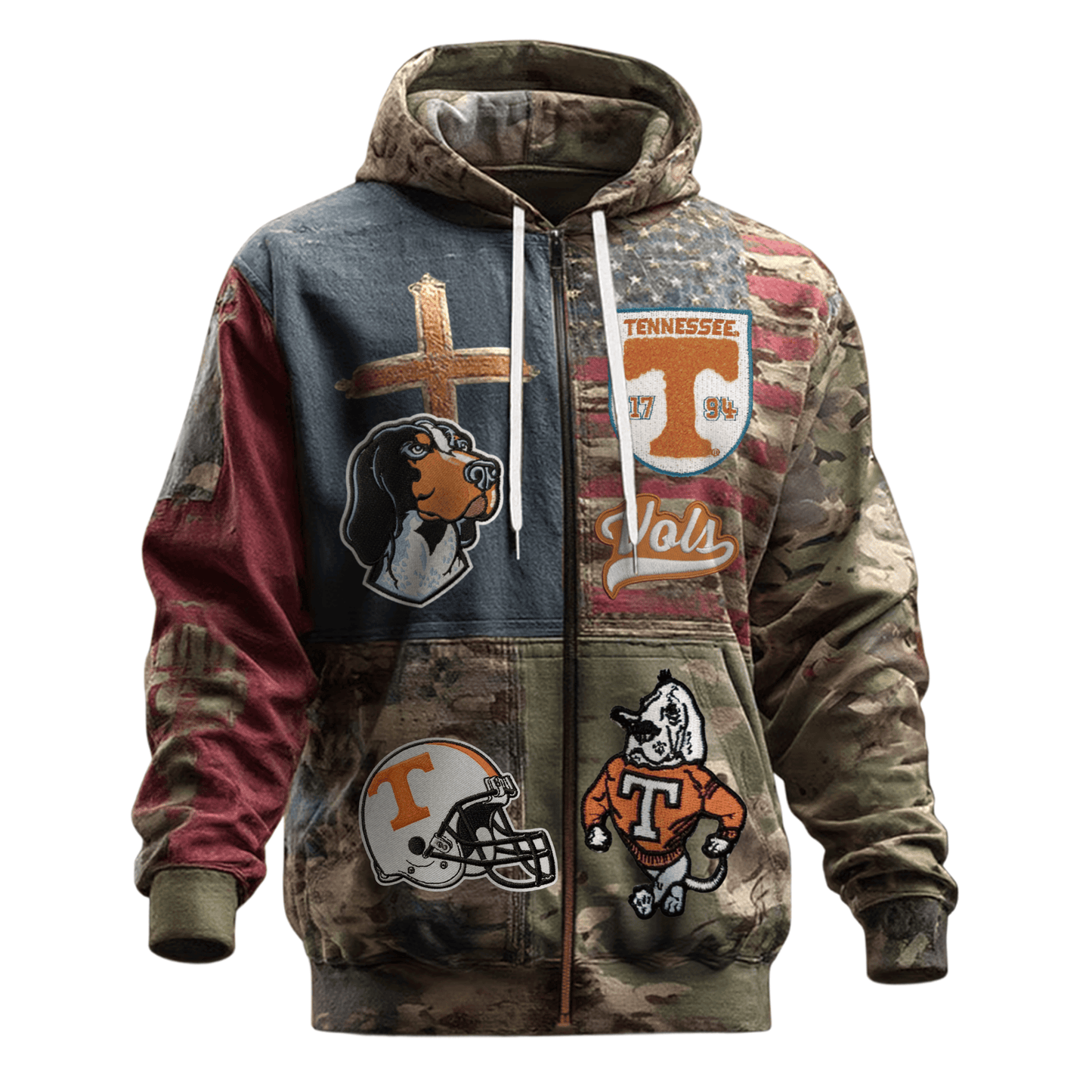 PREMIUM TVF 3D Men's Vintage Casual Hoodie LNTH