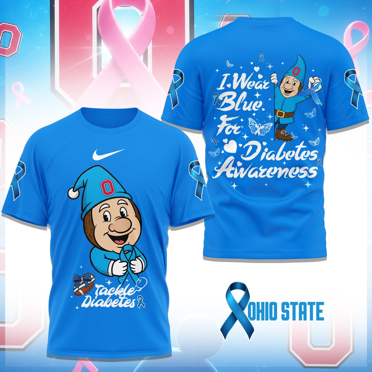 PREMIUM DIABETES AWARENESS OSB 3D SHIRT HTTT