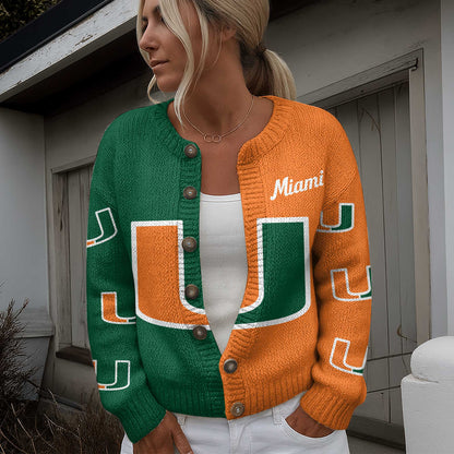 MHC CARDIGAN SWEATSHIRT WITH BUTTON DAT