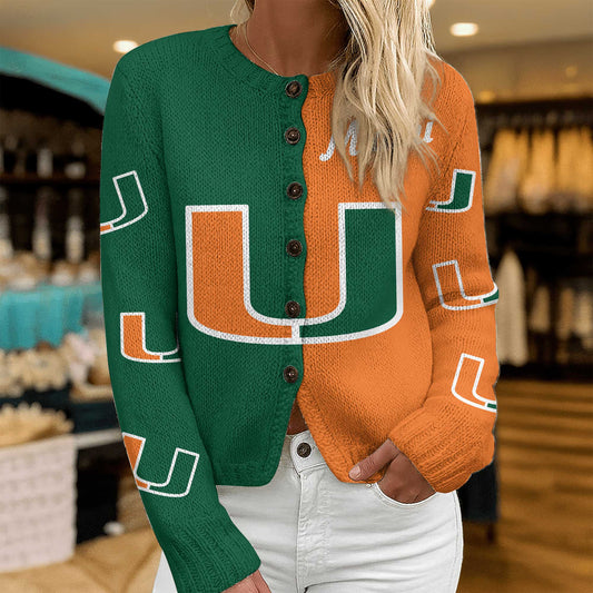 MHC CARDIGAN SWEATSHIRT WITH BUTTON DAT