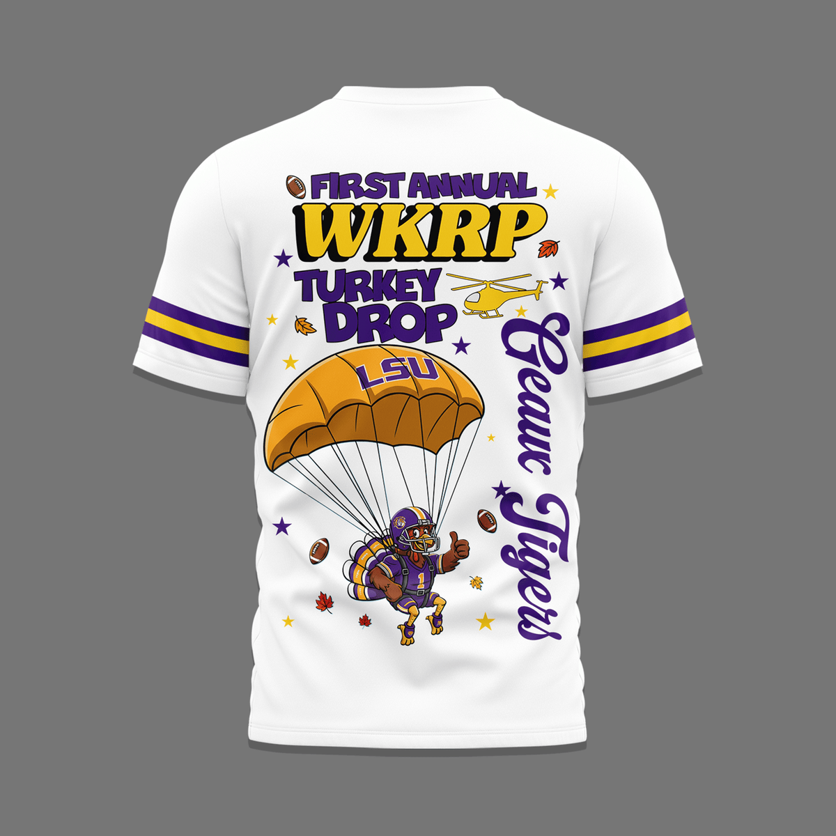 PREMIUM LSU THANKSGIVING 3D SHIRT HTTT 02