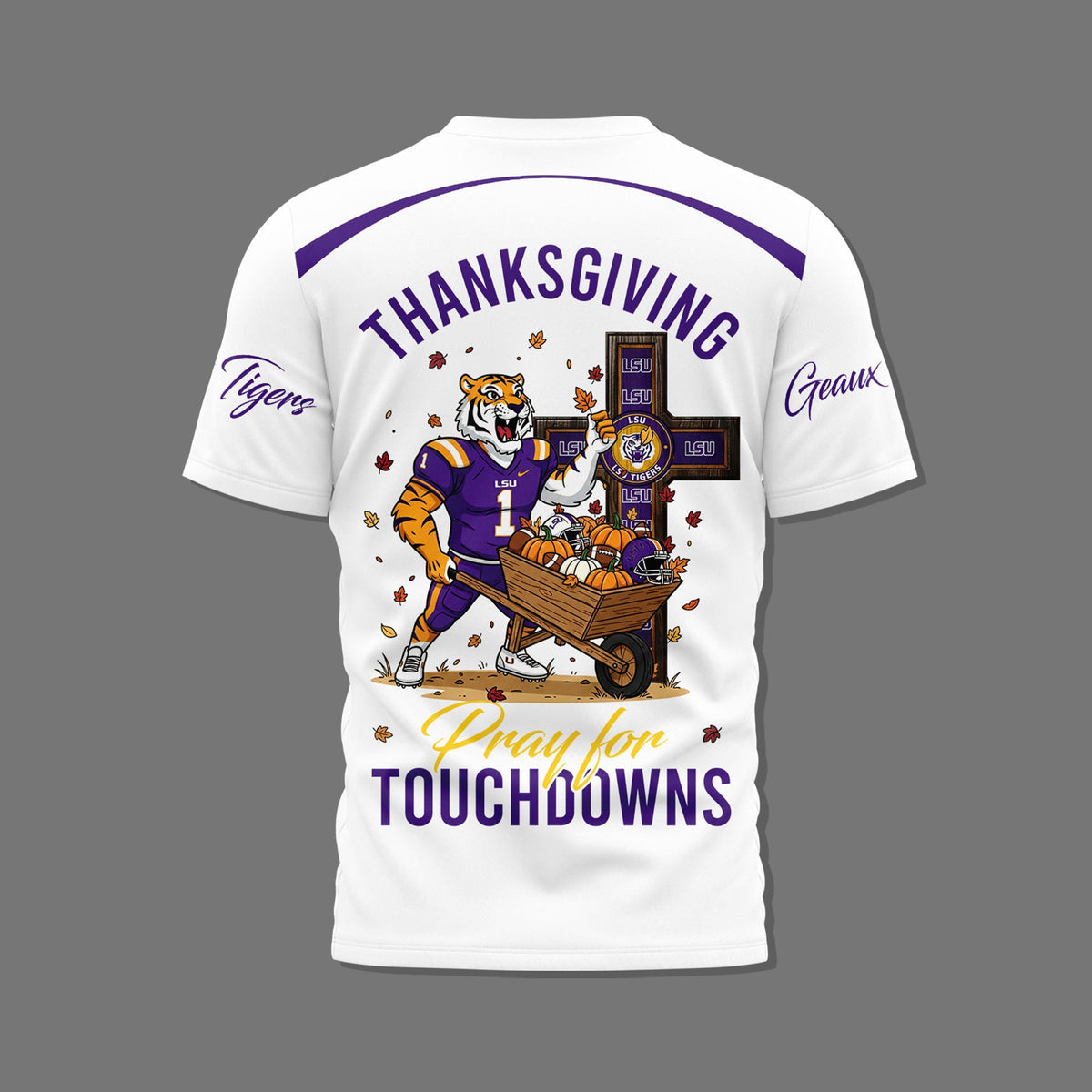 PREMIUM LSU THANKSGIVING 3D SHIRT HTTT 01