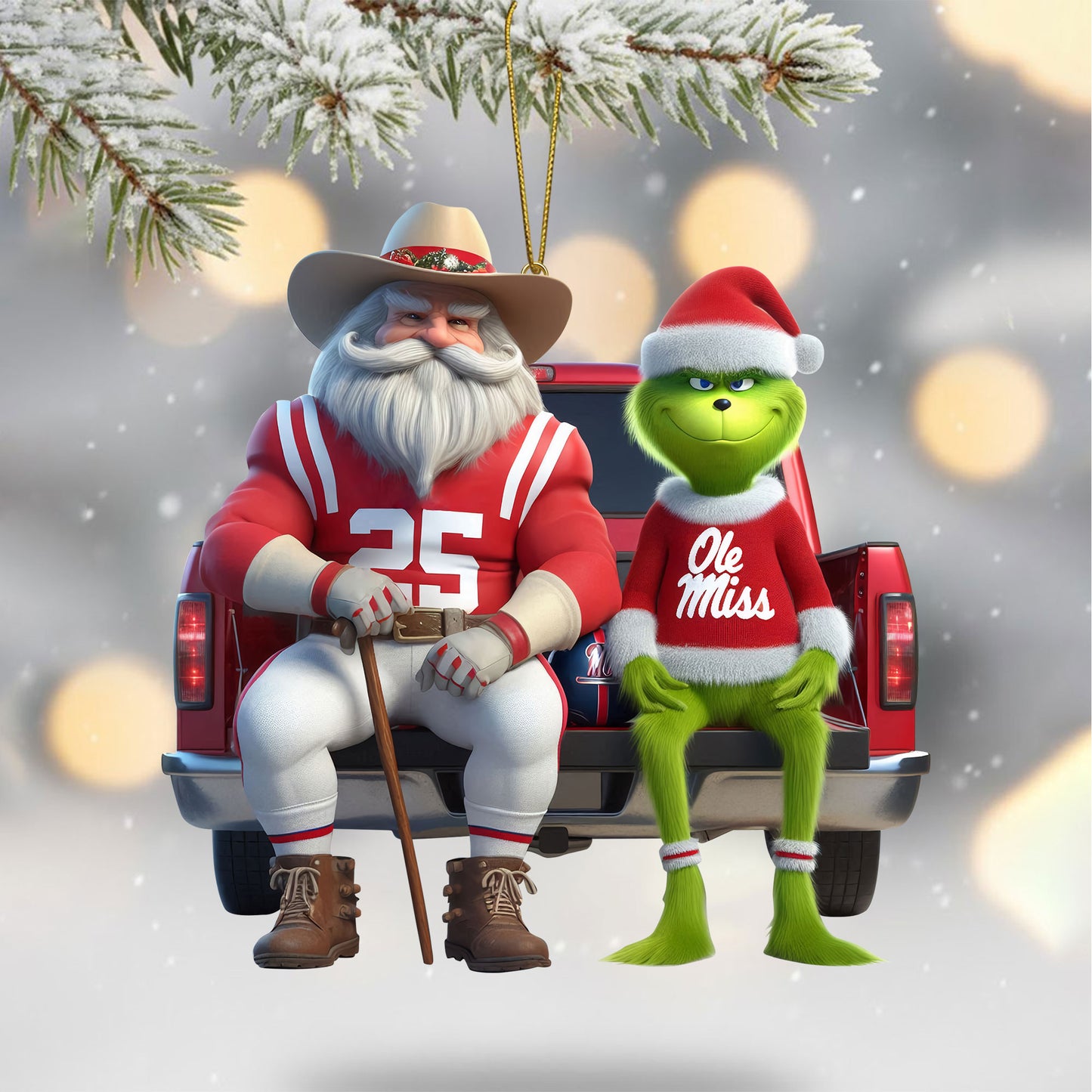 COMBO OMR CHRISTMAS TREE TOPPER WITH ORNAMENT DAT