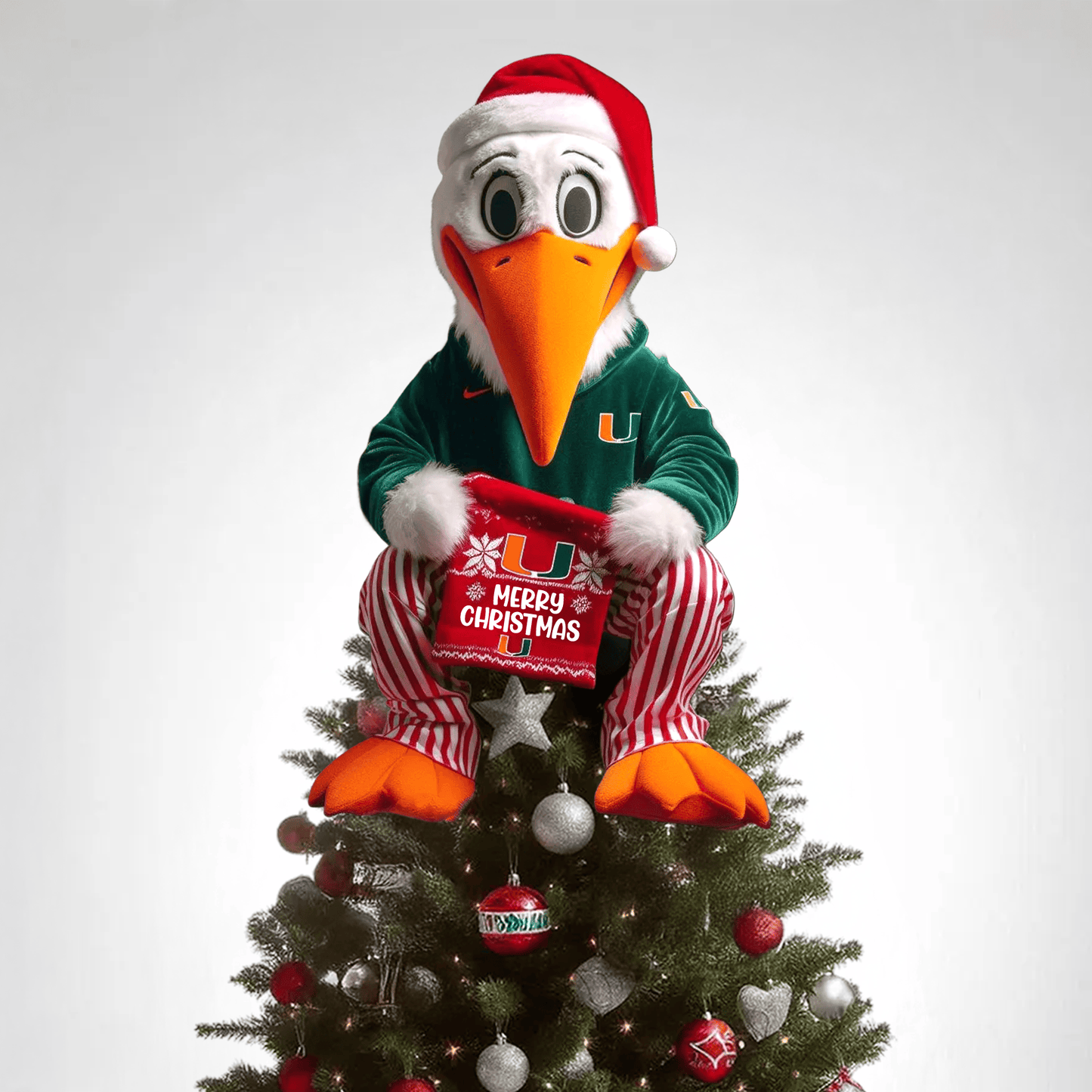 COMBO MHC CHRISTMAS TREE TOPPER WITH LED ORNAMENT LNTH