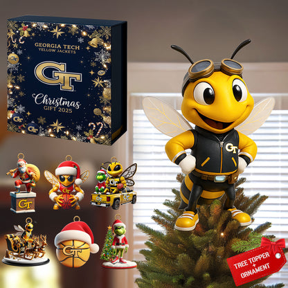 COMBO GTYJ CHRISTMAS TREE TOPPER WITH ORNAMENT DAT