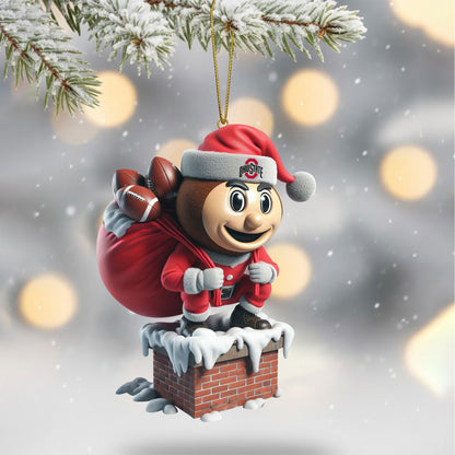 COMBO OSB CHRISTMAS TREE TOPPER WITH ORNAMENT DAT