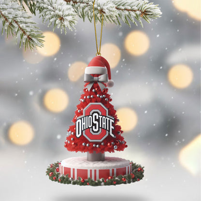 COMBO OSB CHRISTMAS TREE TOPPER WITH ORNAMENT DAT