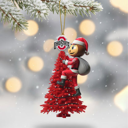 COMBO OSB CHRISTMAS TREE TOPPER WITH ORNAMENT DAT