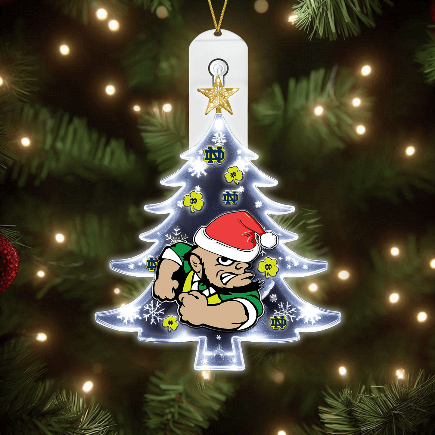 COMBO NDFI CHRISTMAS TREE TOPPER WITH LED ORNAMENT LNTH