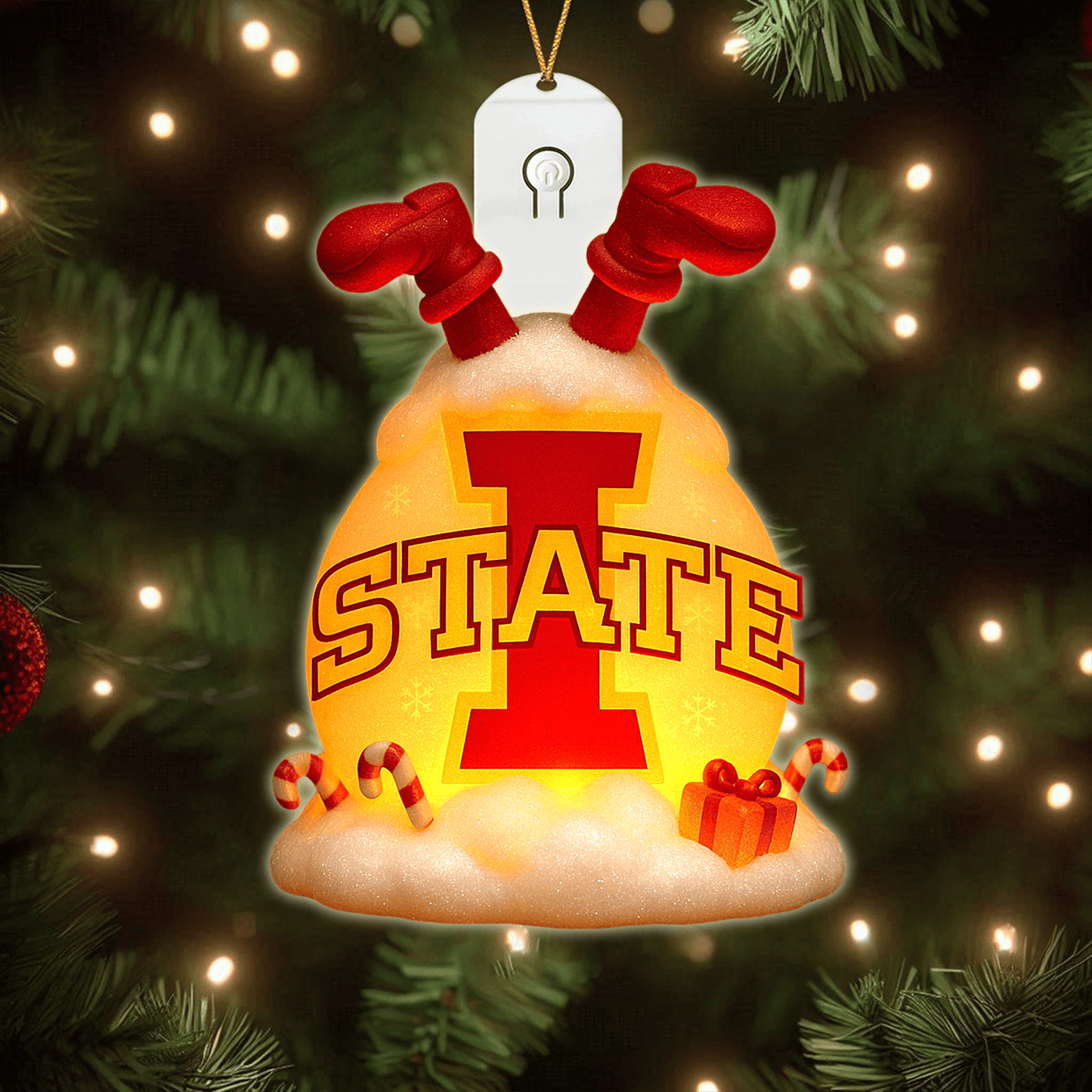 COMBO ISC CHRISTMAS TREE TOPPER WITH LED ORNAMENT LNTH