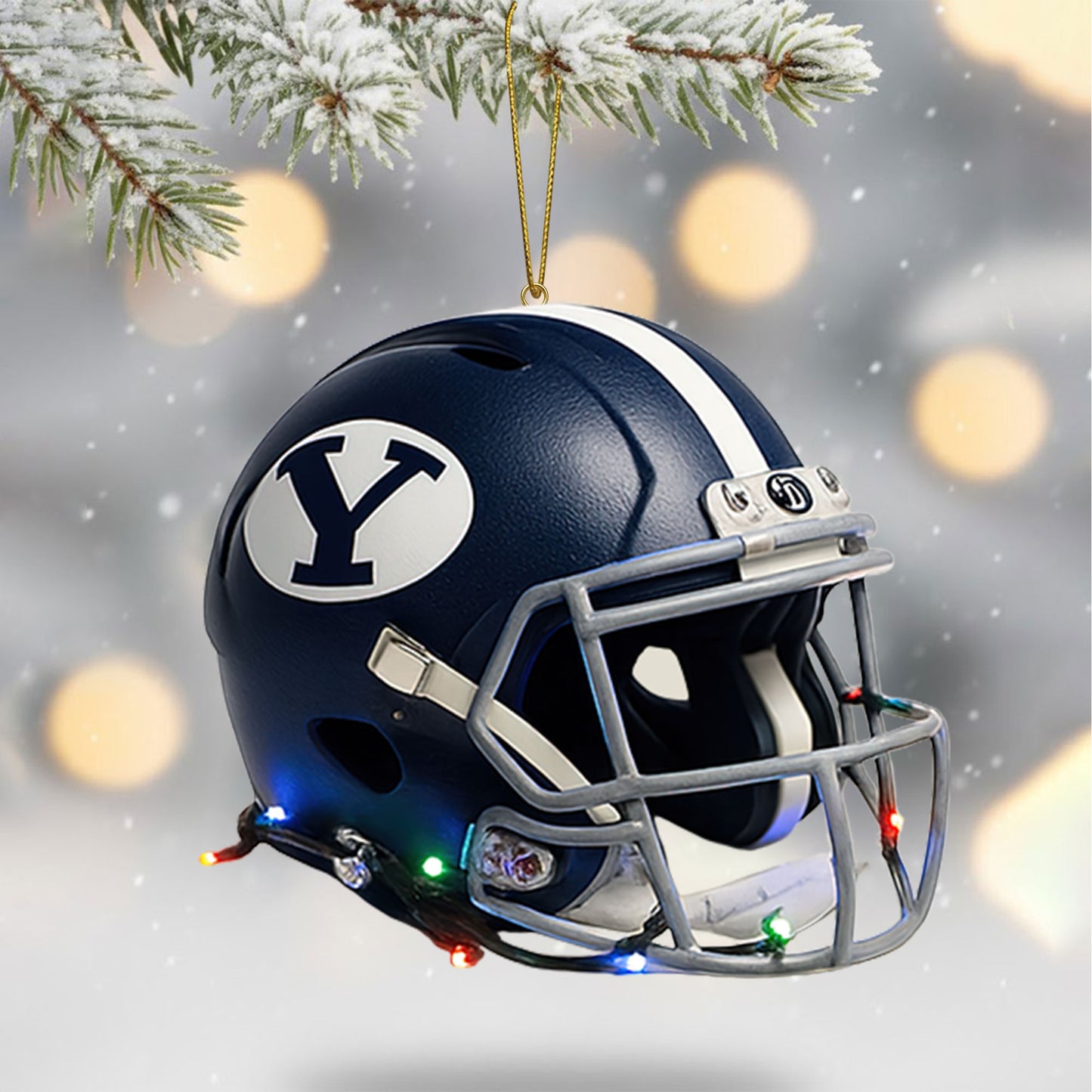 COMBO BYU CHRISTMAS TREE TOPPER WITH ORNAMENT DAT