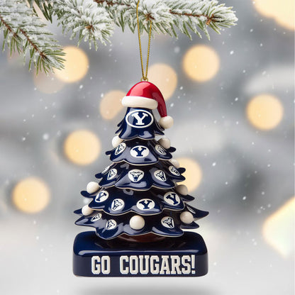 COMBO BYU CHRISTMAS TREE TOPPER WITH ORNAMENT DAT