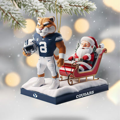 COMBO BYU CHRISTMAS TREE TOPPER WITH ORNAMENT DAT