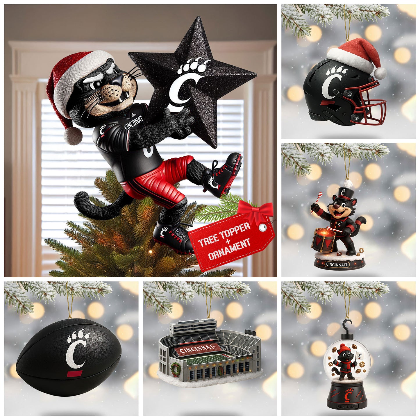 COMBO CCBC CHRISTMAS TREE TOPPER WITH ORNAMENT DAT