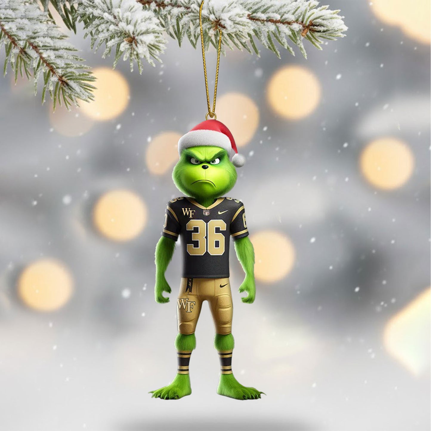 COMBO WFDD CHRISTMAS TREE TOPPER WITH ORNAMENT DAT