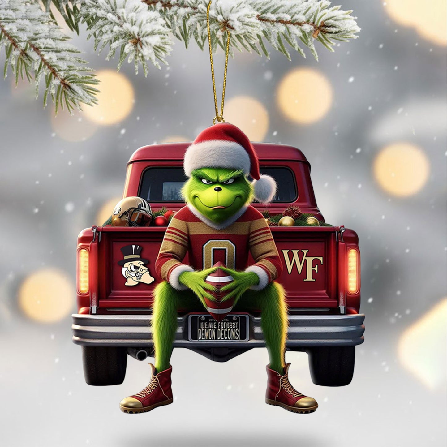 COMBO WFDD CHRISTMAS TREE TOPPER WITH ORNAMENT DAT