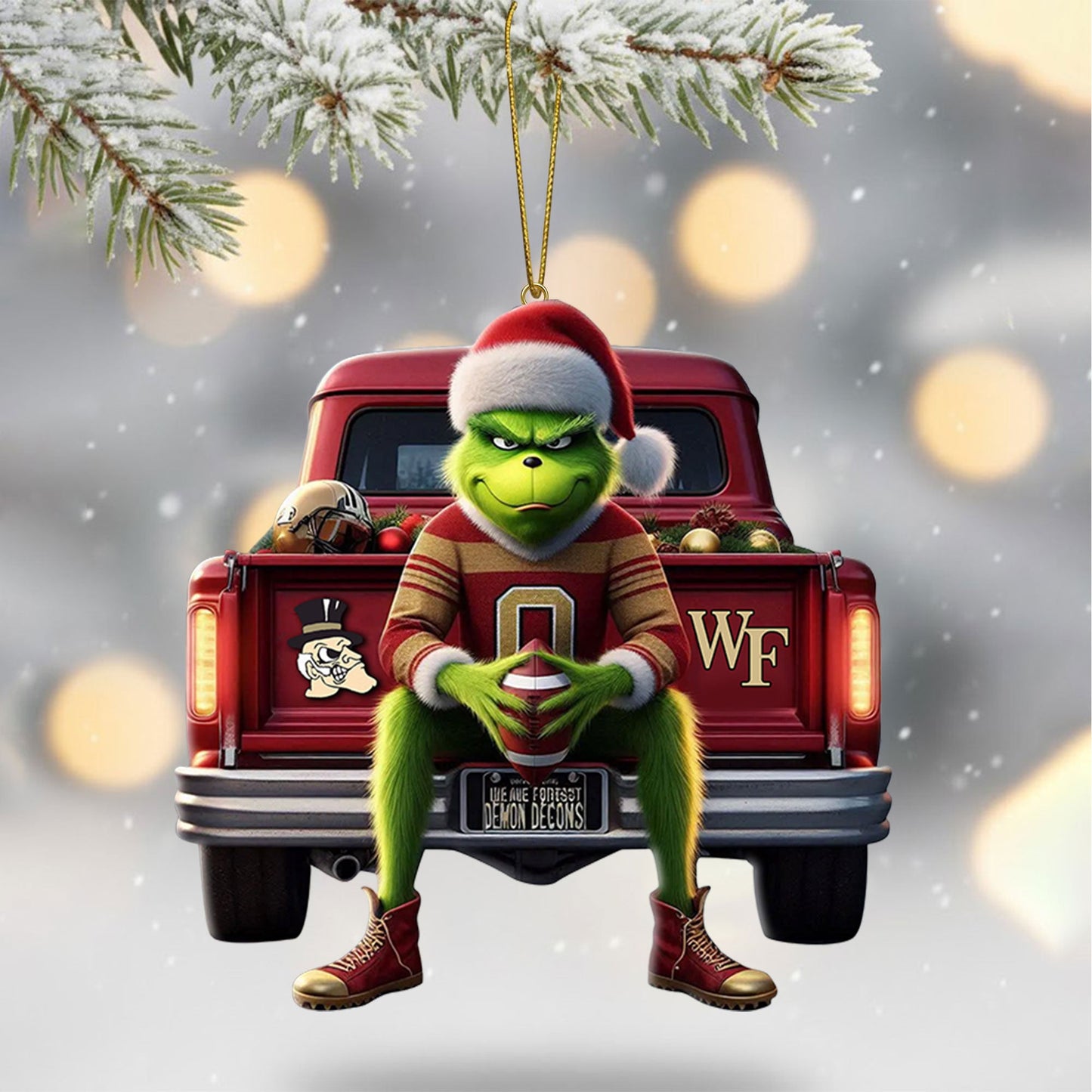 COMBO WFDD CHRISTMAS TREE TOPPER WITH ORNAMENT DAT