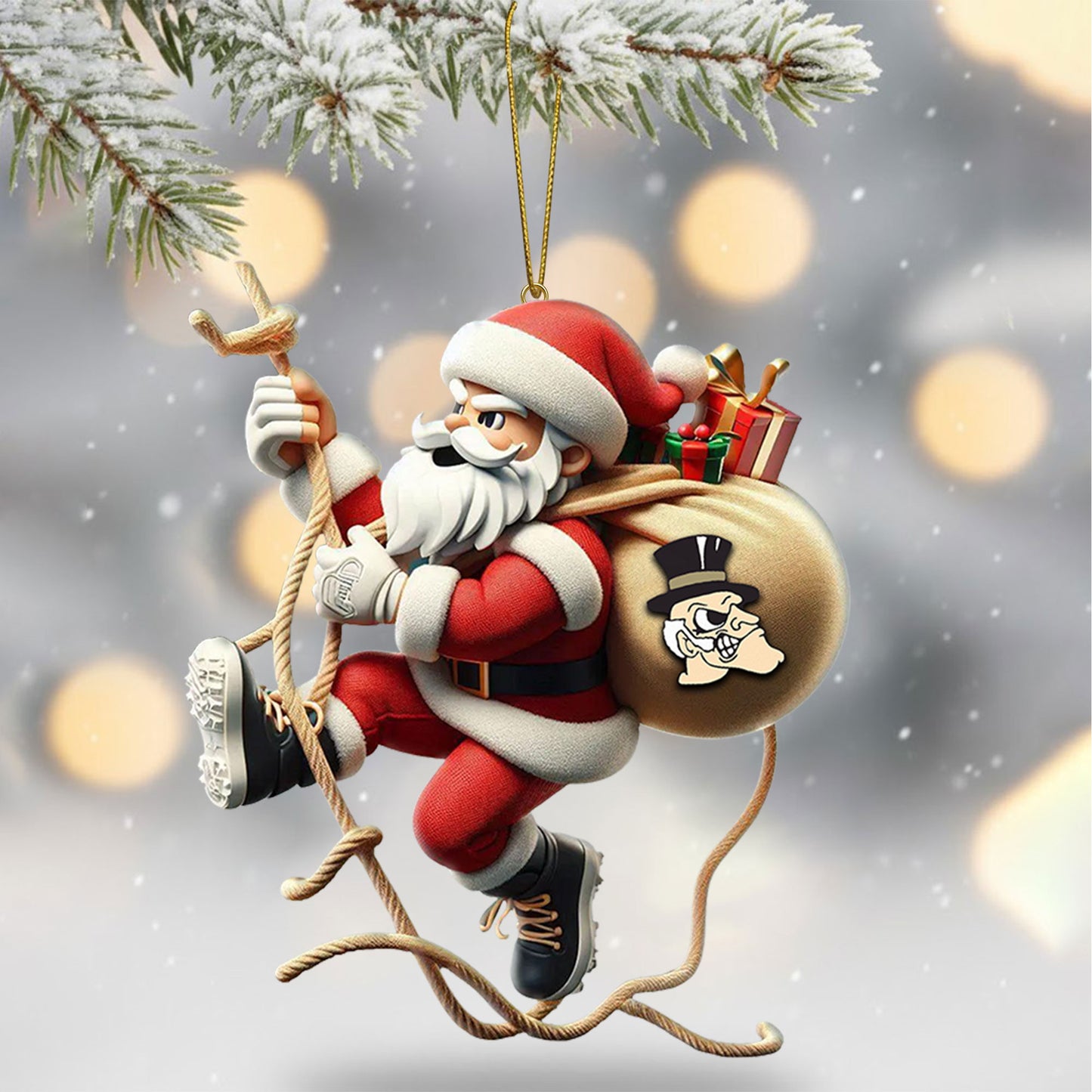 COMBO WFDD CHRISTMAS TREE TOPPER WITH ORNAMENT DAT