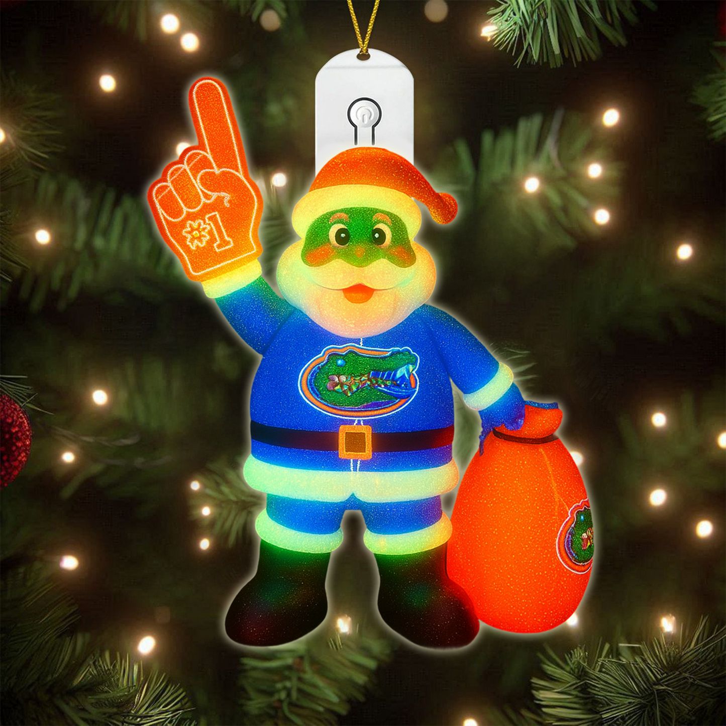 COMBO FGT CHRISTMAS TREE TOPPER WITH LED ORNAMENT LNTH