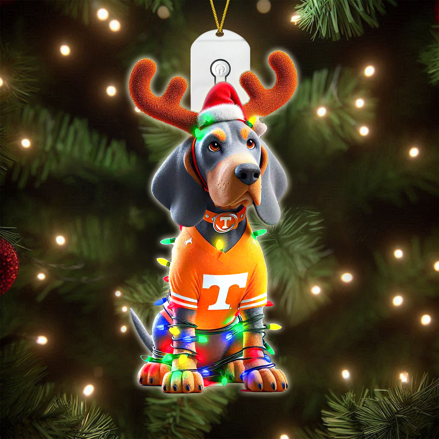 COMBO TNV CHRISTMAS TREE TOPPER WITH LED ORNAMENT LNTH