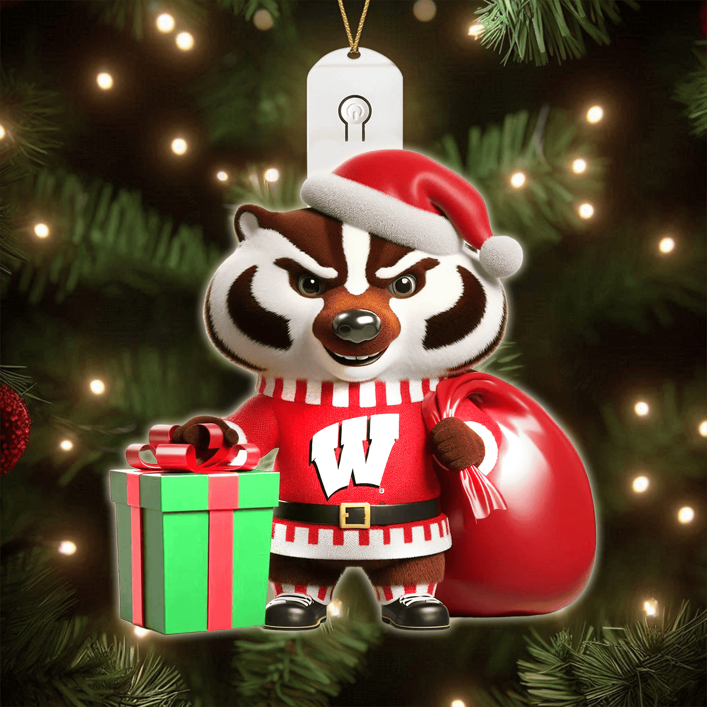 COMBO WBG CHRISTMAS TREE TOPPER WITH LED ORNAMENT LNTH