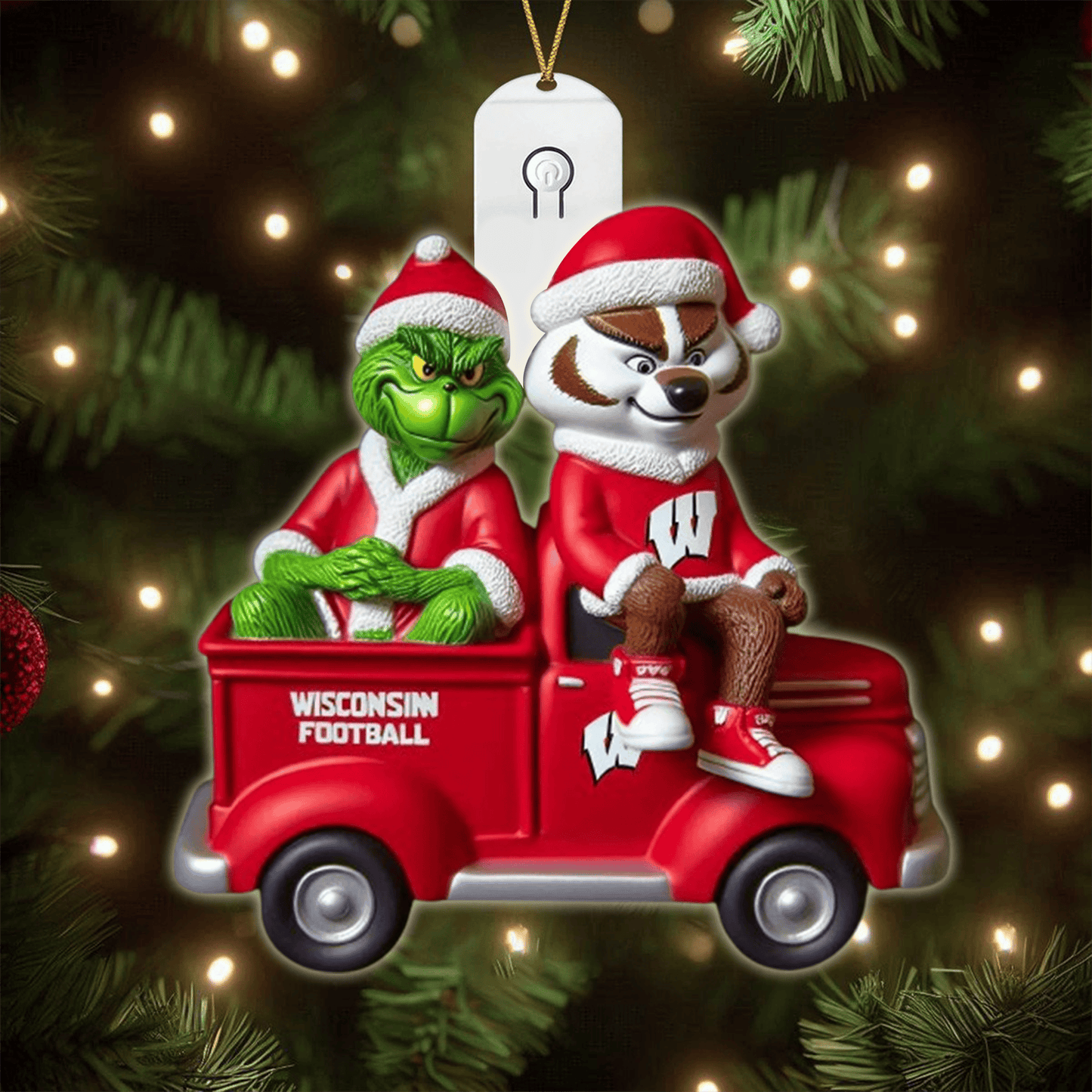 COMBO WBG CHRISTMAS TREE TOPPER WITH LED ORNAMENT LNTH