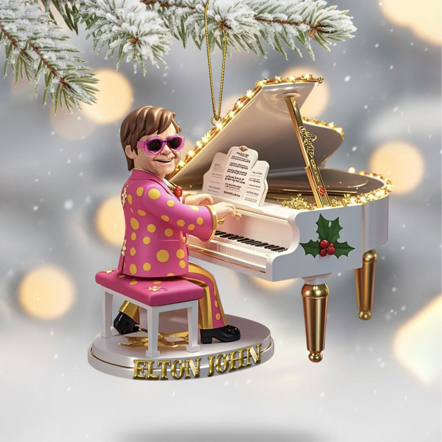 COMBO ETJ CHRISTMAS SNOWBALL LED LIGHT WITH ORNAMENT TNSM