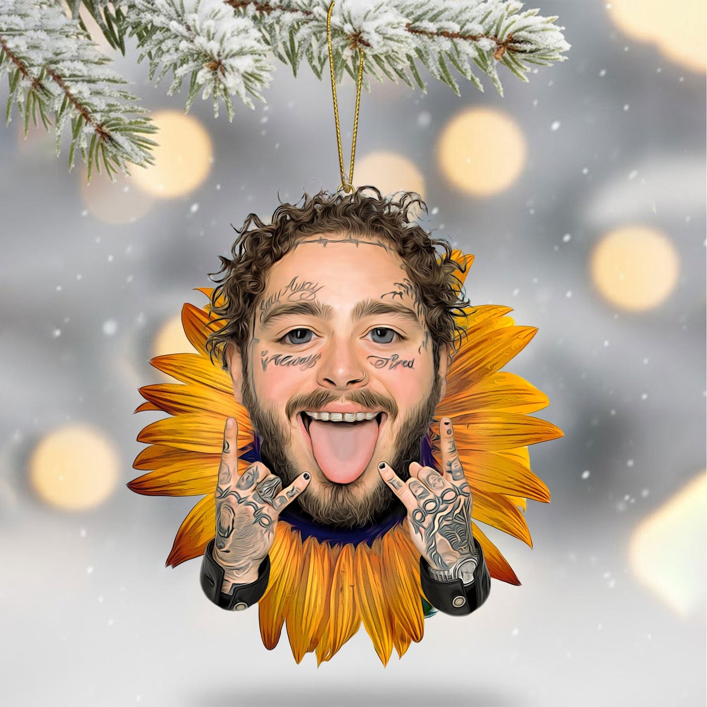 COMBO PTML CHRISTMAS SNOWBALL LED LIGHT WITH ORNAMENT TNSM