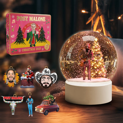 COMBO PTML CHRISTMAS SNOWBALL LED LIGHT WITH ORNAMENT TNSM