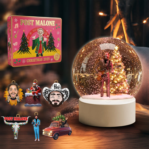 COMBO PTML CHRISTMAS SNOWBALL LED LIGHT WITH ORNAMENT TNSM