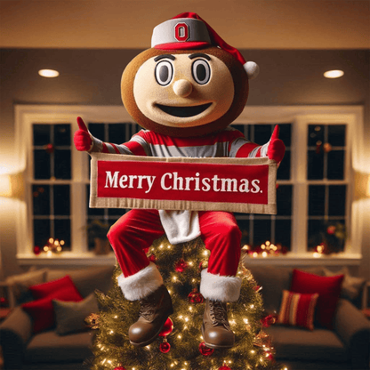 COMBO OSB CHRISTMAS TREE TOPPER WITH LED ORNAMENT LNTH