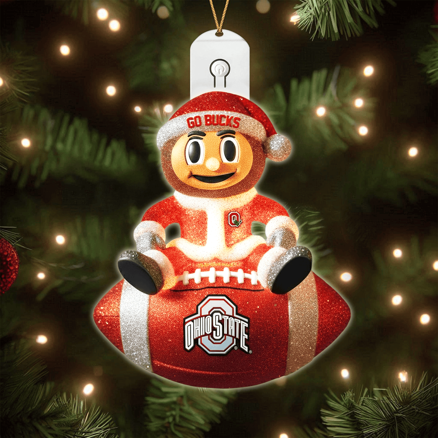 COMBO OSB CHRISTMAS TREE TOPPER WITH LED ORNAMENT LNTH