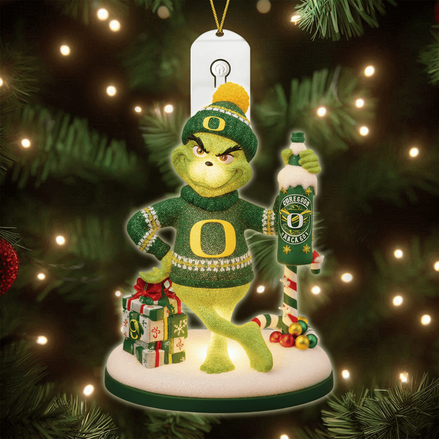 COMBO ORD CHRISTMAS TREE TOPPER WITH LED ORNAMENT LNTH