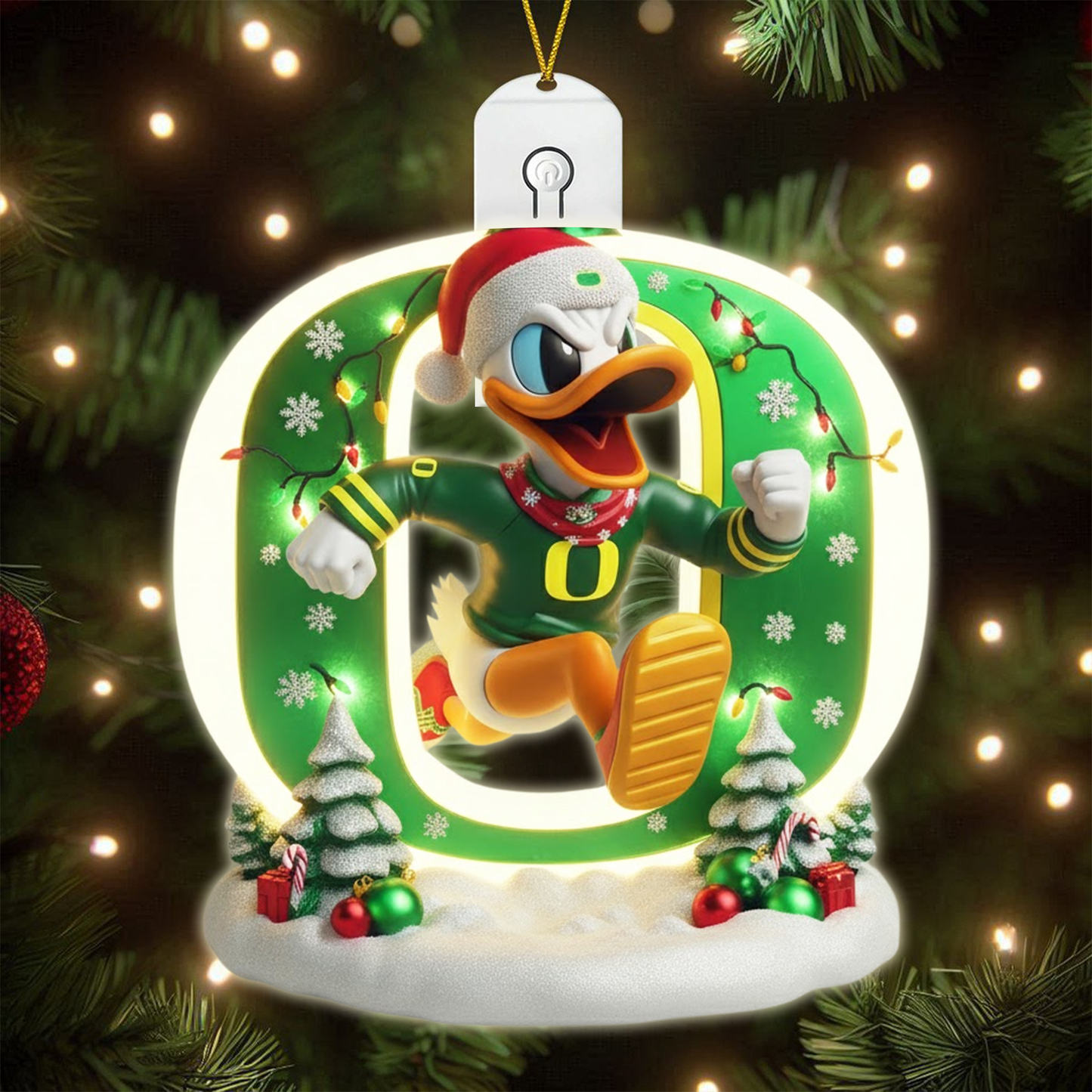 COMBO ORD CHRISTMAS TREE TOPPER WITH LED ORNAMENT LNTH